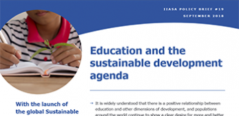 Education and the sustainable development agenda