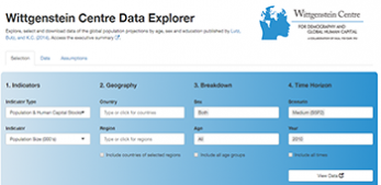 Introduction to the Wittgenstein Centre Data and Graphic Explorer