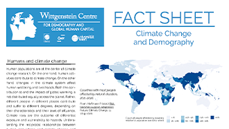 WIC Fact Sheet "Climate Change and Demography"